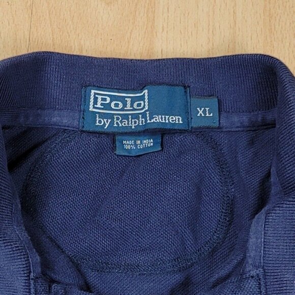 VTG Polo Ralph Lauren Shirt Men's Size XL Crest Patch‎ y2k Short Sleeve Pique - Picture 3 of 7